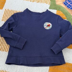 Janie and Jack x Disney navy blue crew neck sweatshirt size kids 4